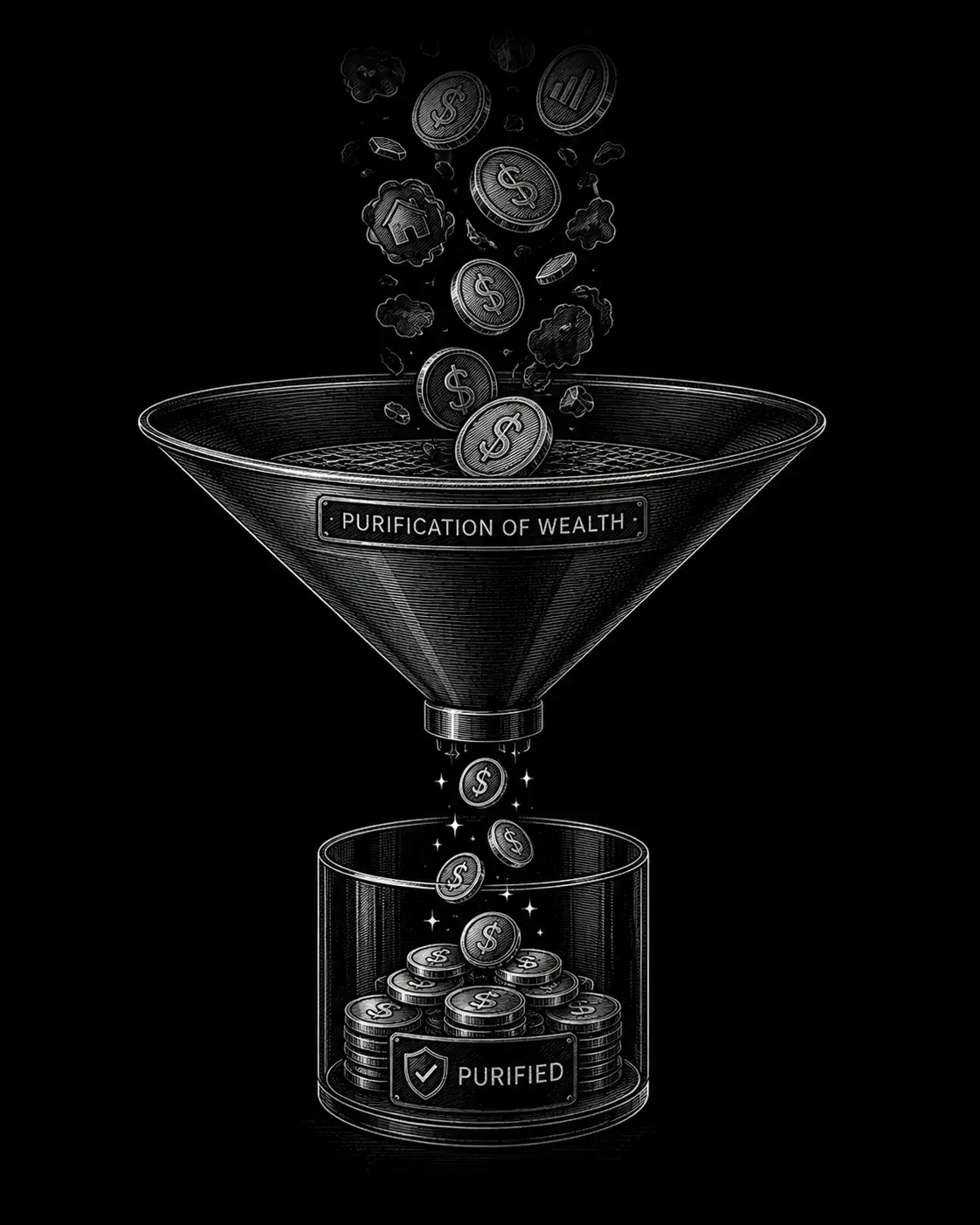 Purification — engraved illustration